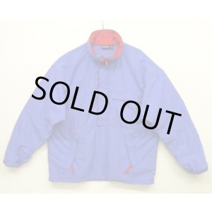 画像: 90'S PATAGONIA 旧ロゴ ハーフジップ ナイロンアノラック ブルー (VINTAGE)