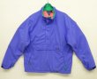 画像1: 90'S PATAGONIA 旧ロゴ ハーフジップ ナイロンアノラック ブルー USA製 (VINTAGE)