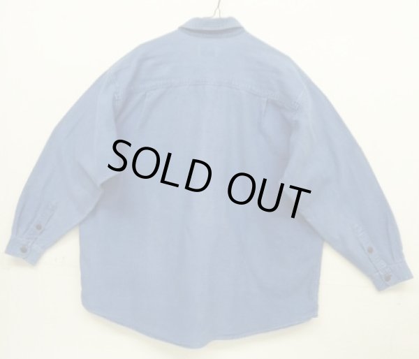 画像4: 90'S PATAGONIA ヘンプ 長袖シャツ インディゴ 香港製 (VINTAGE)