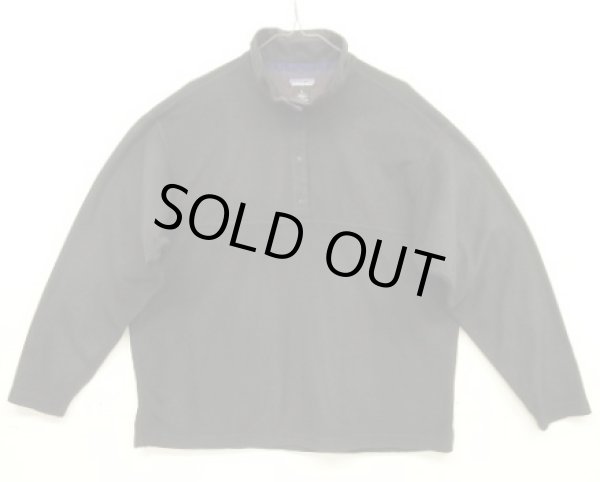 画像1: 90'S PATAGONIA "MICRO D-LUXE PULLOVER" マイクロフリース スナップT ブラック USA製 (VINTAGE)