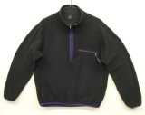 画像: 90'S PATAGONIA "STRETCH SYNCHILLA TOP" Rマーク旧ロゴ シンチラ ハーフジップ プルオーバー ブラック USA製 (VINTAGE)