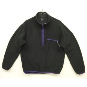 画像: 90'S PATAGONIA "STRETCH SYNCHILLA TOP" Rマーク旧ロゴ シンチラ ハーフジップ プルオーバー ブラック USA製 (VINTAGE)