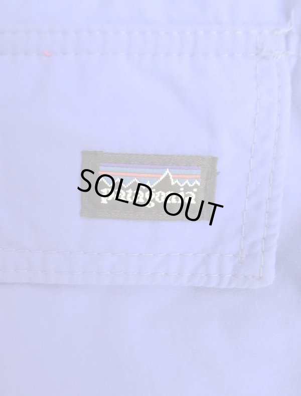 画像4: 90'S PATAGONIA 旧ロゴ ハーフジップ ナイロンアノラック ブルー USA製 (VINTAGE)