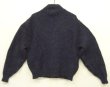 画像4: 90'S LL Bean アルパカ混 ドライバーズニット ネイビー USA製 (VINTAGE)