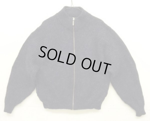 画像1: 90'S LL Bean アルパカ混 ドライバーズニット ネイビー USA製 (VINTAGE)