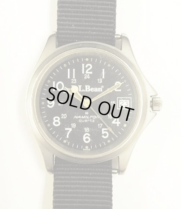 画像1: 80'S LL Bean x HAMILTON フィールドウォッチ 時計 NATOベルト (VINTAGE)