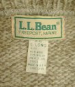 画像2: 80'S LL Bean クルーネック 太ボーダーセーター ベージュ/ネイビー USA製 (VINTAGE)