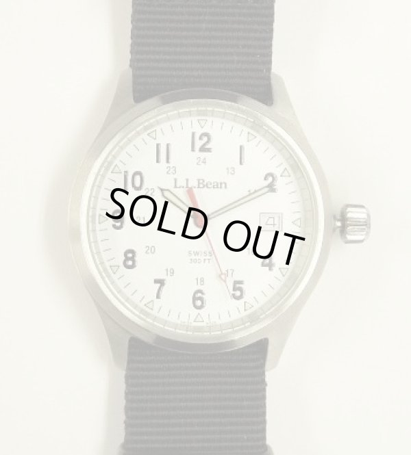 画像1: LL Bean フィールドウォッチ 時計 文字盤ホワイト スイス製 (VINTAGE)