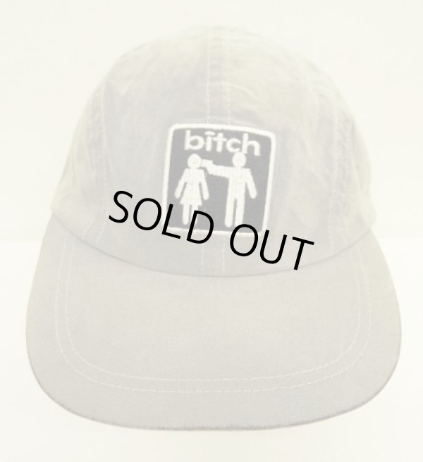 画像2: 90'S BITCH SKATEBOARDS 4パネル ベロアキャップ グレー (VINTAGE)