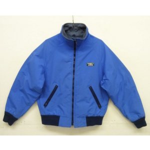 画像: 90'S LL Bean 裏地フリース ナイロンジャケット ブルー (VINTAGE)