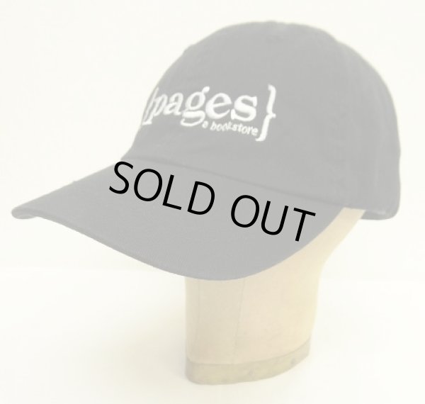 画像1: PAGES A BOOKSTORE 6パネル ベースボールキャップ ブラック (USED)