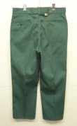 画像1: 80'S DICKIES 874 チビタグ ワークパンツ グリーン W36L30 USA製 (DEADSTOCK)