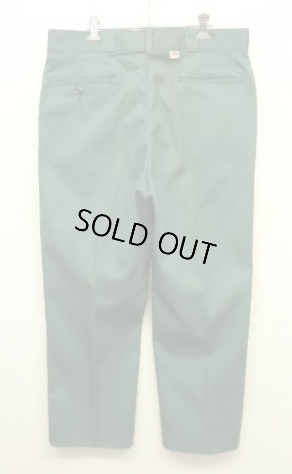 画像1: 80'S DICKIES 874 チビタグ ワークパンツ グリーン W36L30 USA製 (DEADSTOCK)