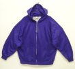 画像1: 80'S MAC GREGOR 裏地サーマル フルジップ ダブルフェイス スウェットパーカー グレープ アルミジップ (VINTAGE)