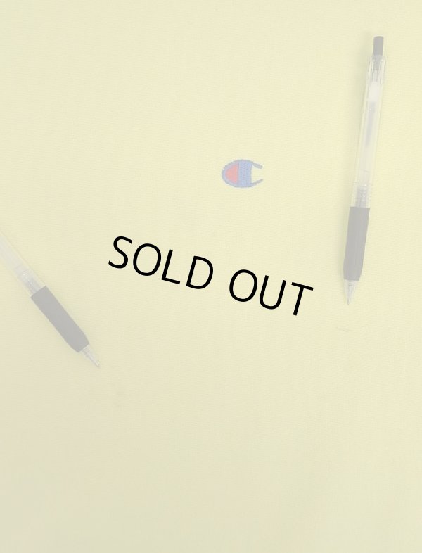 画像4: 90'S CHAMPION 刺繍タグ リバースウィーブ 無地 レモンイエロー USA製 (VINTAGE)