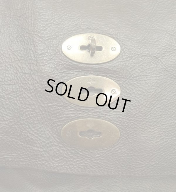 画像3: MULBERRY レザー メッセンジャーバッグ ダークブラウン (USED)