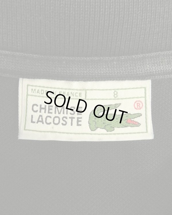 画像2: 80'S CHEMISE LACOSTE 長袖 ポロシャツ ブラック フランス製 (VINTAGE)