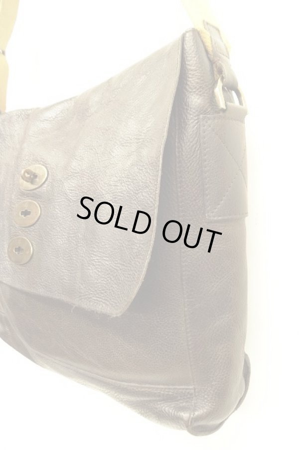 画像4: MULBERRY レザー メッセンジャーバッグ ダークブラウン (USED)