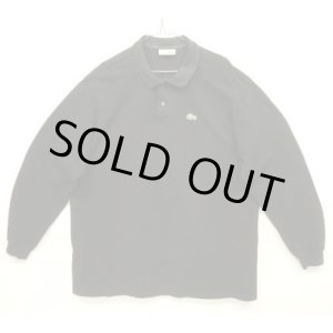 画像: 80'S CHEMISE LACOSTE 長袖 ポロシャツ ブラック フランス製 (VINTAGE)
