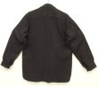 画像4: 40'S アメリカ軍 US NAVY 片側フラップ付きポケット イカリボタン ウール CPOシャツ ダークネイビー (VINTAGE)