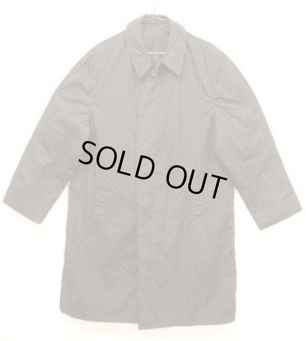 画像1: 70'S アメリカ軍 US NAVY チンスト付き エポレット無し ステンシル入り バルマカーンコート ネイビー (VINTAGE)