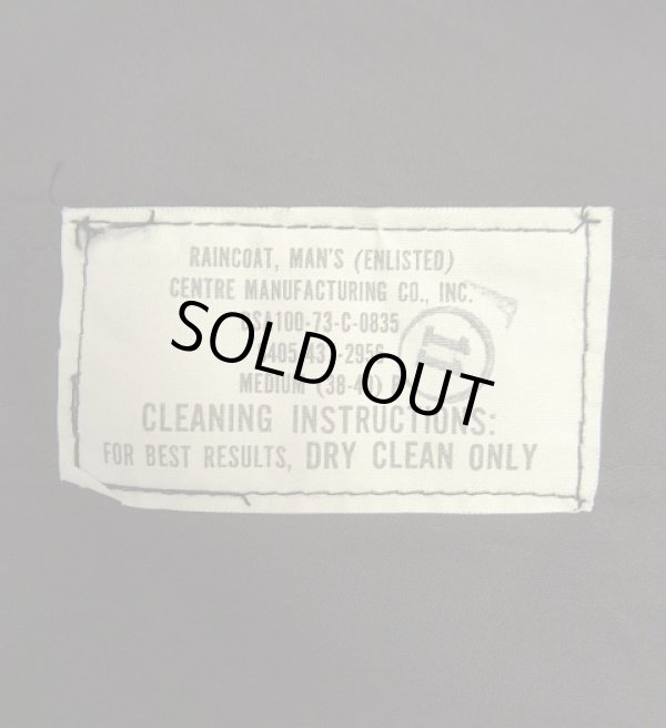 画像2: 70'S アメリカ軍 US NAVY チンスト付き エポレット無し ステンシル入り バルマカーンコート ネイビー (VINTAGE)