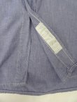 画像2: 70'S アメリカ軍 US NAVY ボックス型 シャンブレーシャツ ブルー (VINTAGE) 