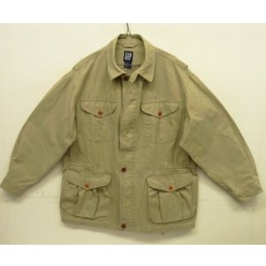 画像: 90'S GAP 旧タグ "BRITISH ARMY P60 SAMPLING" チンスト付き ミリタリージャケット ベージュ (VINTAGE)