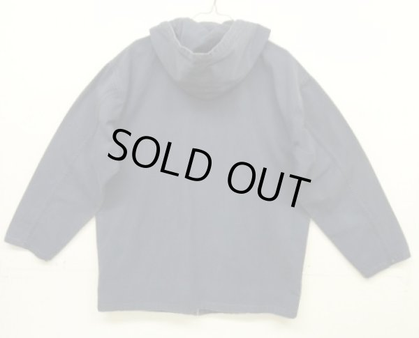 画像4: 90'S J.CREW 旧タグ キャンバス ジップパーカー ネイビー (VINTAGE)