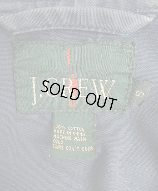 画像2: 90'S J.CREW 旧タグ キャンバス ジップパーカー ネイビー (VINTAGE)