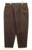 画像3: 90'S J.CREW 旧タグ ツープリーツ チノパンツ ダークブラウン USA製 (VINTAGE)