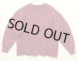 画像: 90'S J.CREW 旧タグ シングルステッチ 長袖 Tシャツ バーガンディ (VINTAGE)