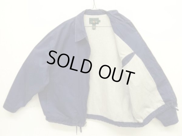 画像3: 90'S J.CREW 旧タグ 裏地スウェット ドリズラージャケット ネイビー (VINTAGE)