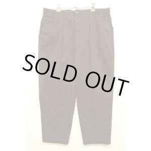 画像: 90'S J.CREW 旧タグ ツープリーツ チノパンツ ダークブラウン USA製 (VINTAGE)