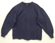 画像1: 90'S J.CREW 旧タグ シングルステッチ 長袖 Tシャツ ネイビー (VINTAGE)