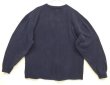 画像4: 90'S J.CREW 旧タグ シングルステッチ 長袖 Tシャツ ネイビー (VINTAGE)