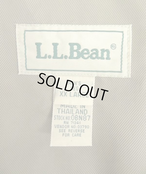 画像2: 90'S LL Bean ピーチスキン 裏地付き ドリズラージャケット ブルー (VINTAGE)