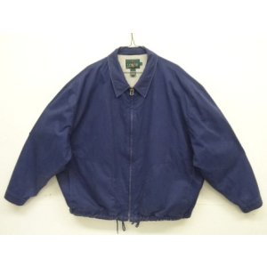 画像: 90'S J.CREW 旧タグ 裏地スウェット ドリズラージャケット ネイビー (VINTAGE)