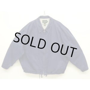 画像: 90'S J.CREW 旧タグ 裏地スウェット ドリズラージャケット ネイビー (VINTAGE)