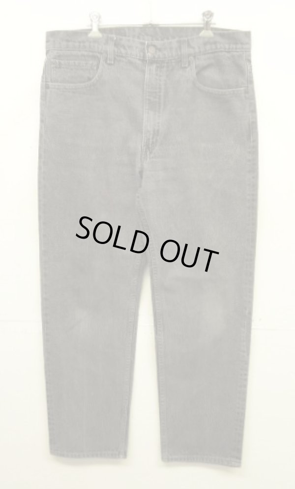 画像1: 80'S LEVIS 505 デニム 先染めブラック USA製 W36L30 (VINTAGE)