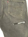 画像5: 80'S LEVIS 505 デニム 先染めブラック USA製 W36L30 (VINTAGE)