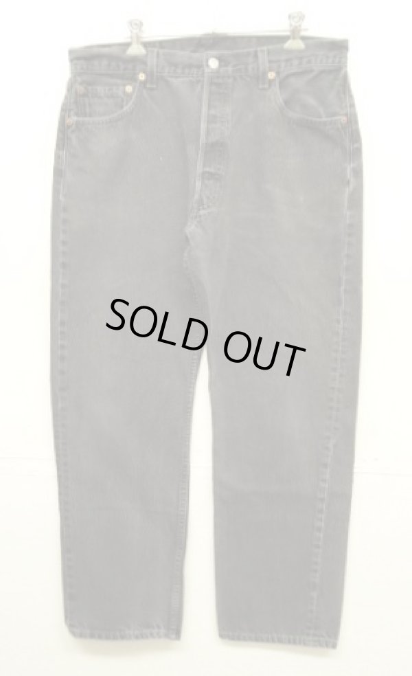 画像1: 00'S LEVIS 501 デニム ブラック USA製 W36L30 (VINTAGE)
