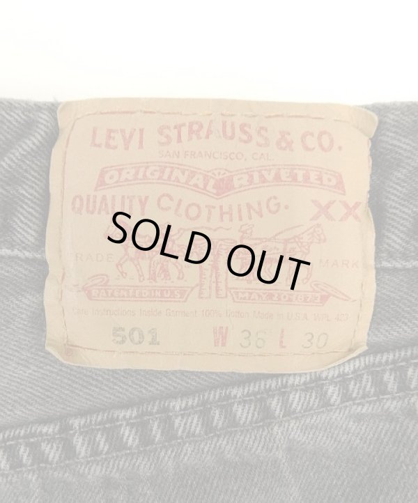 画像4: 00'S LEVIS 501 デニム ブラック USA製 W36L30 (VINTAGE)