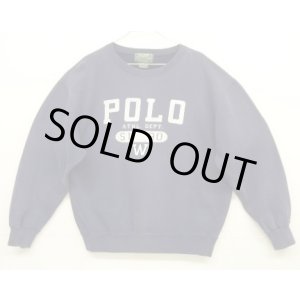 画像: 90'S RALPH LAUREN "POLO COUNTRY" クルーネック スウェットシャツ ナス紺 (VINTAGE)