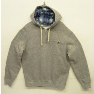 画像: RALPH LAUREN "POLO COUNTRY" ハーフジップ スウェットパーカー ヘザーグレー TALONアルミジップ (USED)