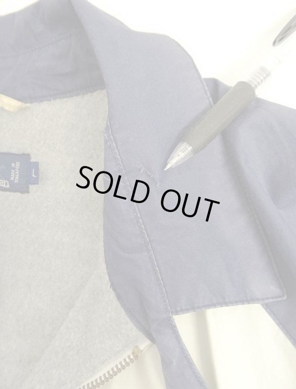 画像7: 90'S RALPH LAUREN チンスト付き 裏地フリース ドリズラージャケット ネイビー/ホワイト/レッド (VINTAGE)