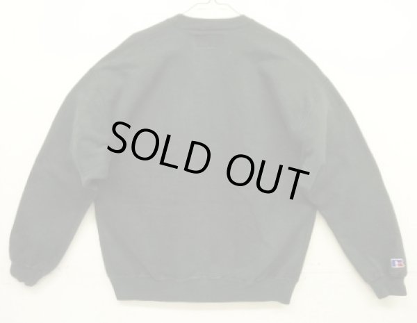 画像6: 90'S RUSSELL ATHLETIC 前V&脇の下ガゼット付き ヘビーウエイト クルーネック スウェットシャツ ブラック USA製 (VINTAGE)