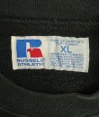 画像2: 90'S RUSSELL ATHLETIC 前V&脇の下ガゼット付き ヘビーウエイト クルーネック スウェットシャツ ブラック USA製 (VINTAGE)