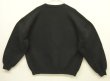 画像4: 90'S RUSSELL ATHLETIC 前Vガゼット付き クルーネック スウェットシャツ ブラック USA製 (VINTAGE)