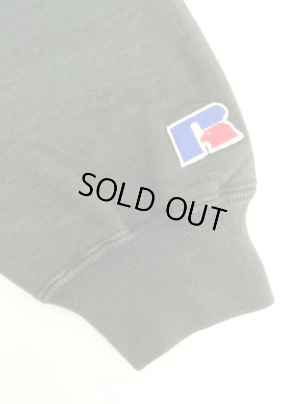 画像5: 90'S RUSSELL ATHLETIC 前V&脇の下ガゼット付き ヘビーウエイト クルーネック スウェットシャツ ブラック USA製 (VINTAGE)